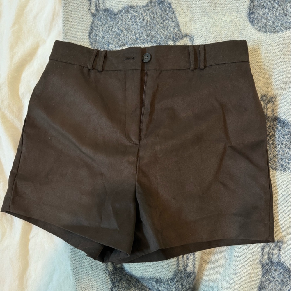 The Frankie Shop Brown Suede Shorts, NWT